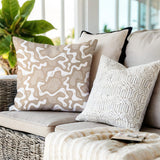Dominique Coral Reefs Square Indoor/Outdoor Throw Pillow