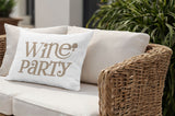 Fairfield Wine Party Lumbar Indoor/Outdoor Throw Pillow