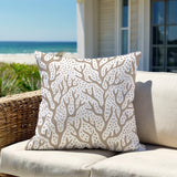 Fischer Coral Reefs Square Indoor/Outdoor Throw Pillow
