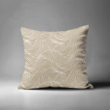 Foxlane Ocean Waves Square Indoor/Outdoor Throw Pillow