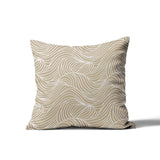 Foxlane Ocean Waves Square Indoor/Outdoor Throw Pillow