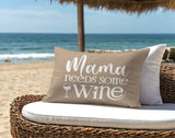 Fulham Mama Needs Lumbar Indoor/Outdoor Throw Pillow