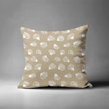 Hahn Sea Shells Square Indoor/Outdoor Throw Pillow