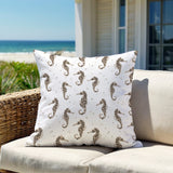 Hemmings Seahorse Square Indoor/Outdoor Throw Pillow