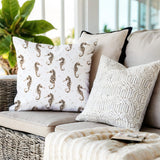 Hemmings Seahorse Square Indoor/Outdoor Throw Pillow