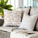 Kieran Fish Square Indoor/Outdoor Throw Pillow