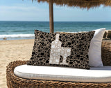 Lakefield Wine Bottle Lumbar Indoor/Outdoor Throw Pillow