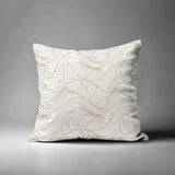Madden Ocean Waves Square Indoor/Outdoor Throw Pillow