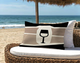 Molsley Wine Bottle Lumbar Indoor/Outdoor Throw Pillow