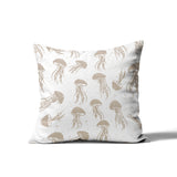 Octavian Jellyfish Square Indoor/Outdoor Throw Pillow