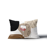Parson Wine Glass Lumbar Indoor/Outdoor Throw Pillow