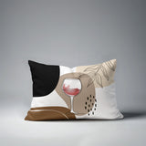 Parson Wine Glass Lumbar Indoor/Outdoor Throw Pillow