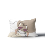 Penny Two Hands Lumbar Indoor/Outdoor Throw Pillow