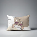 Penny Two Hands Lumbar Indoor/Outdoor Throw Pillow