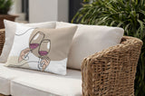 Penny Two Hands Lumbar Indoor/Outdoor Throw Pillow