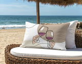 Penny Two Hands Lumbar Indoor/Outdoor Throw Pillow