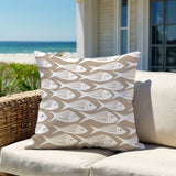 Queeston Fish Square Indoor/Outdoor Throw Pillow