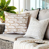 Queeston Fish Square Indoor/Outdoor Throw Pillow