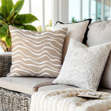 Richardson Ocean Waves Square Indoor/Outdoor Throw Pillow