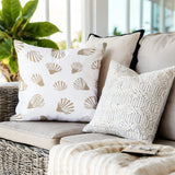 Richmond Sea Shell Square Indoor/Outdoor Throw Pillow