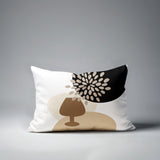 Savon Wine Glass Lumbar Indoor/Outdoor Throw Pillow