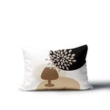 Savon Wine Glass Lumbar Indoor/Outdoor Throw Pillow