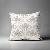 Shirley Octopus Square Indoor/Outdoor Throw Pillow
