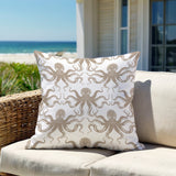 Shirley Octopus Square Indoor/Outdoor Throw Pillow