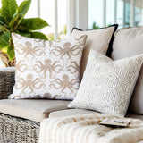 Shirley Octopus Square Indoor/Outdoor Throw Pillow