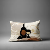 Tate Wine Bottle Lumbar Indoor/Outdoor Throw Pillow