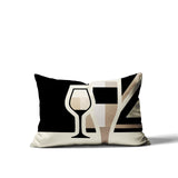 Winefield Wine Bottle Lumbar Indoor/Outdoor Throw Pillow