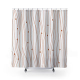 Beldon Shower Curtain in Burnt Orange