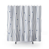 Beldon Shower Curtain in Navy Blue