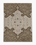 Belle low pile chair mat in Beige