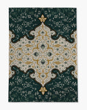 Belle low pile chair mat in Emerald
