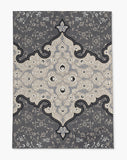 Belle low pile chair mat in Grey