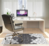 Belle low pile chair mat in White