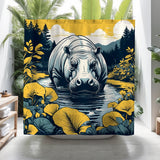 Beltran Shower Curtain in Black - view 2