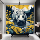 Beltran Shower Curtain in Black - view 3
