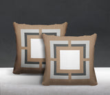 Benzo Geometric Reversible Indoor/Outdoor Square Pillow