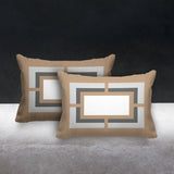 Benzo Geometric Reversible Indoor/Outdoor Rectangular Pillow