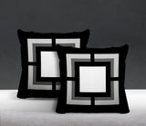 Benzo Geometric Reversible Indoor/Outdoor Square Pillow