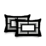 Benzo Geometric Reversible Indoor/Outdoor Rectangular Pillow