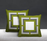 Benzo Geometric Reversible Indoor/Outdoor Square Pillow