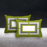Benzo Geometric Reversible Indoor/Outdoor Rectangular Pillow