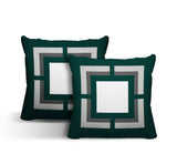 Benzo Geometric Reversible Indoor/Outdoor Square Pillow