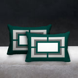 Benzo Geometric Reversible Indoor/Outdoor Rectangular Pillow