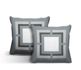 Benzo Geometric Reversible Indoor/Outdoor Square Pillow