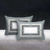 Benzo Geometric Reversible Indoor/Outdoor Rectangular Pillow