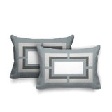 Benzo Geometric Reversible Indoor/Outdoor Rectangular Pillow